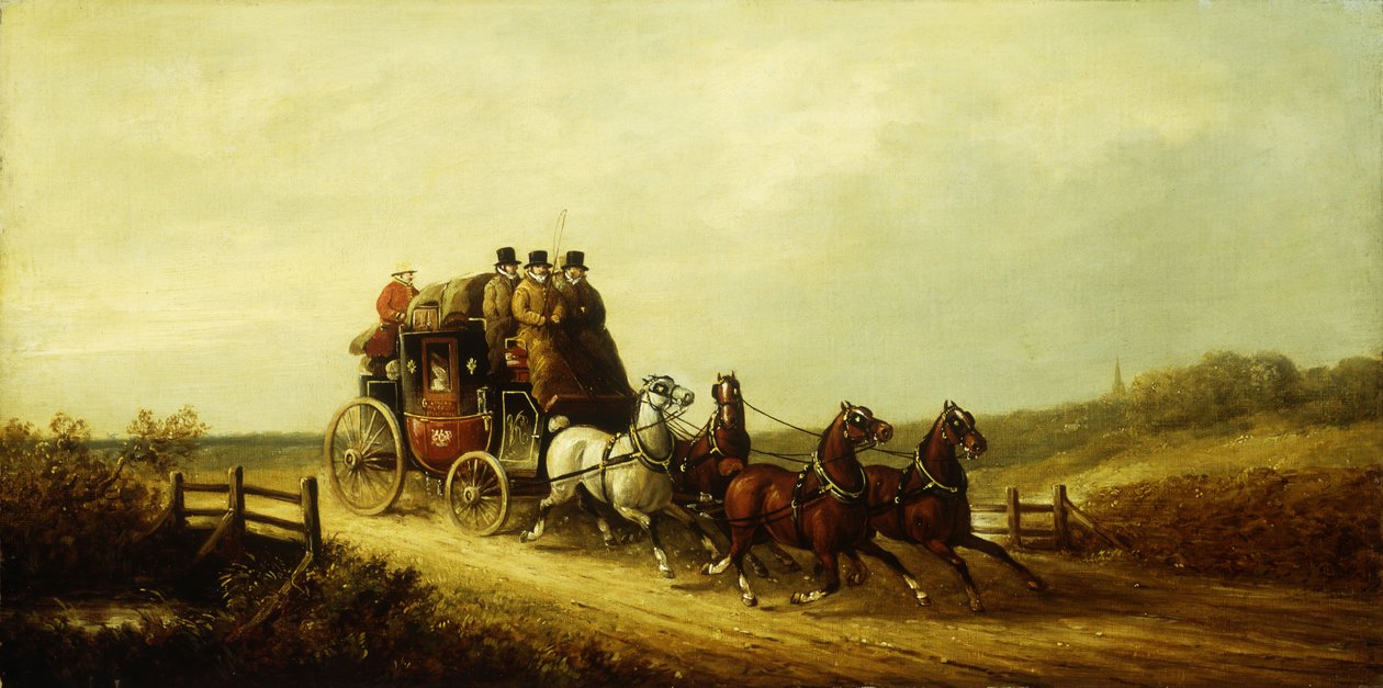 London til Brighton Royal Mail på den åbne vej, af Charles Cooper Henderson