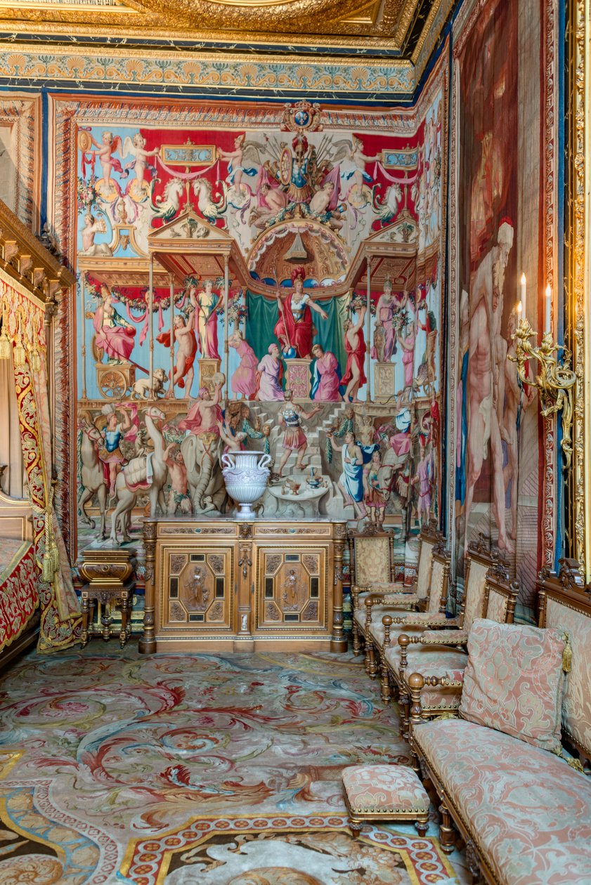 Anne af Østrigs soveværelse i pavens lejlighed (foto) af Charles & Cotelle Jean II (1642 1708) Errard