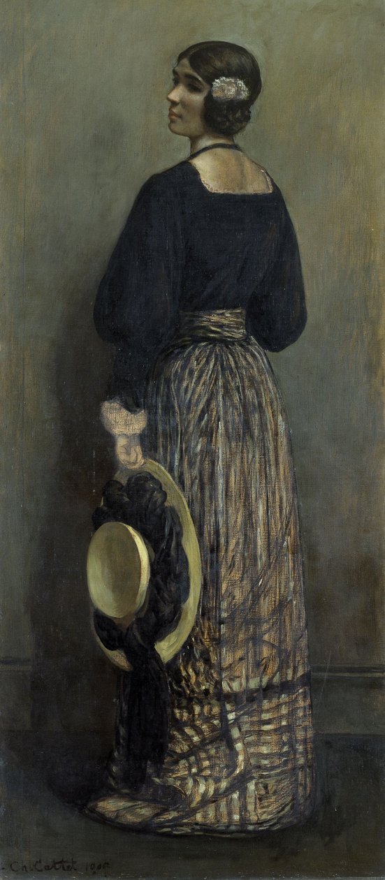 Portræt af frøken J.L.B. af Charles Cottet