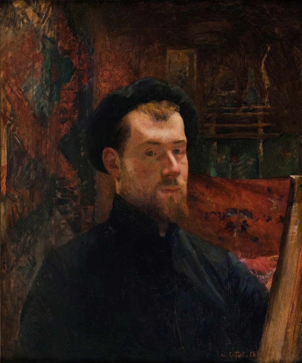 Selvportræt, ca. 1886-1888. af Charles Cottet