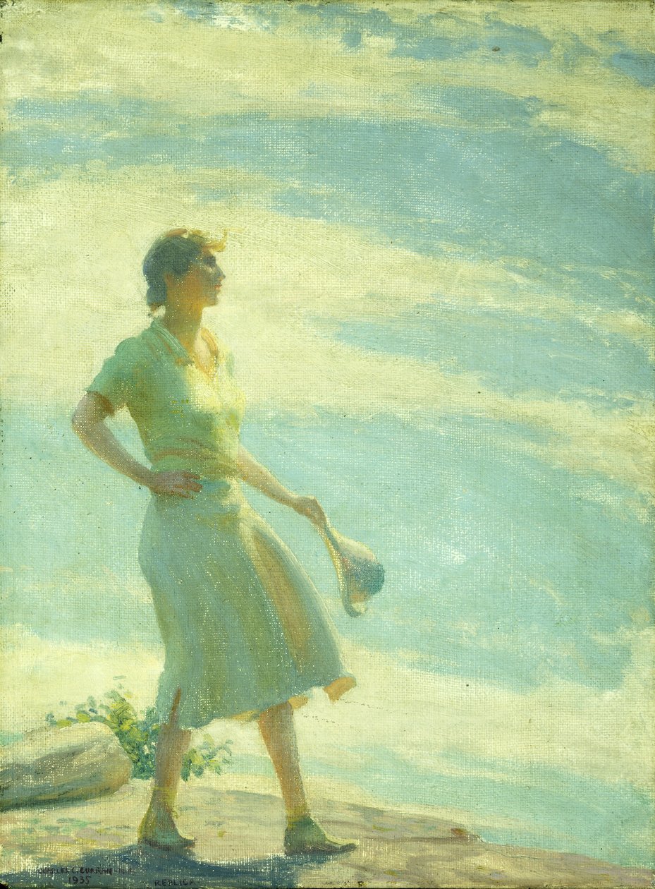 Gå på klippen af Charles Courtney Curran