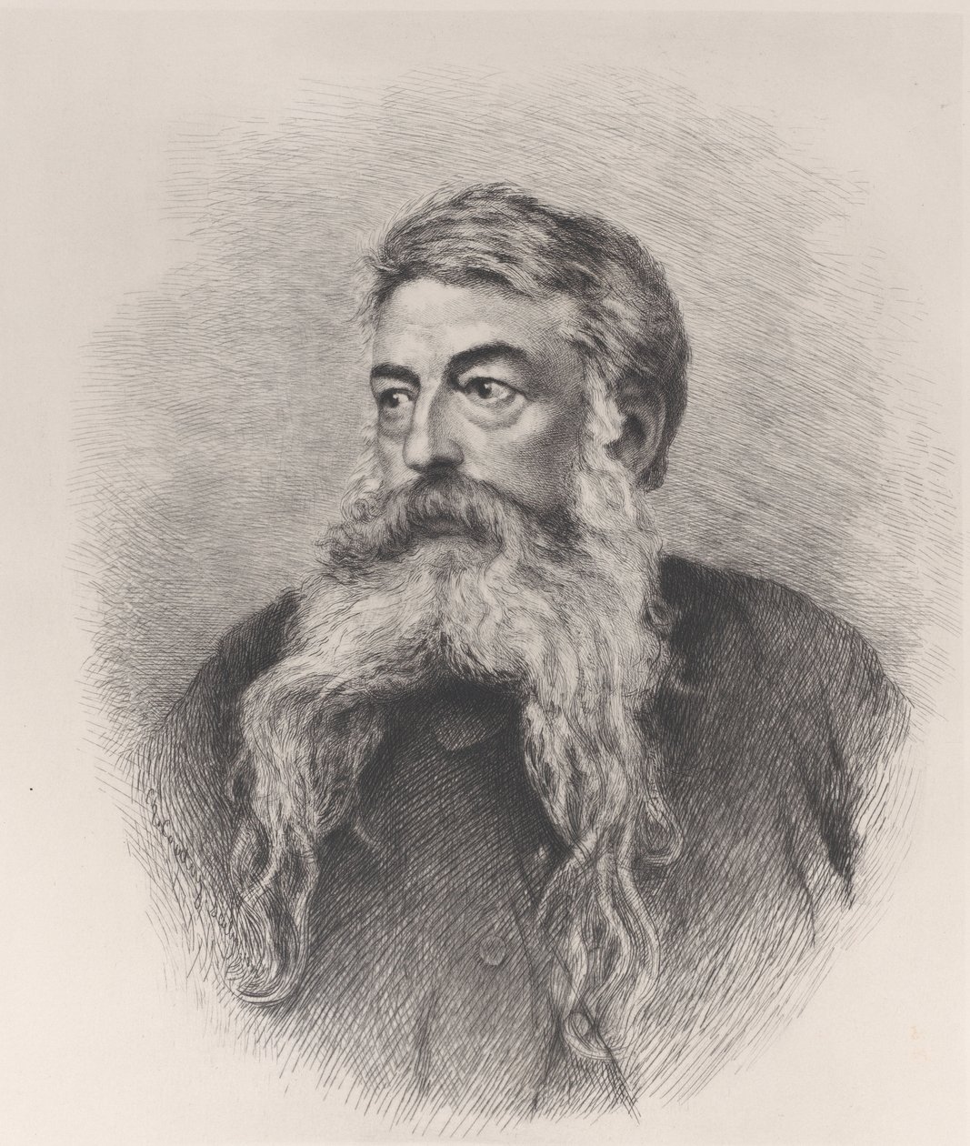 Portræt af I.L. Ernst Meissonier, 1884. af Charles Courtry