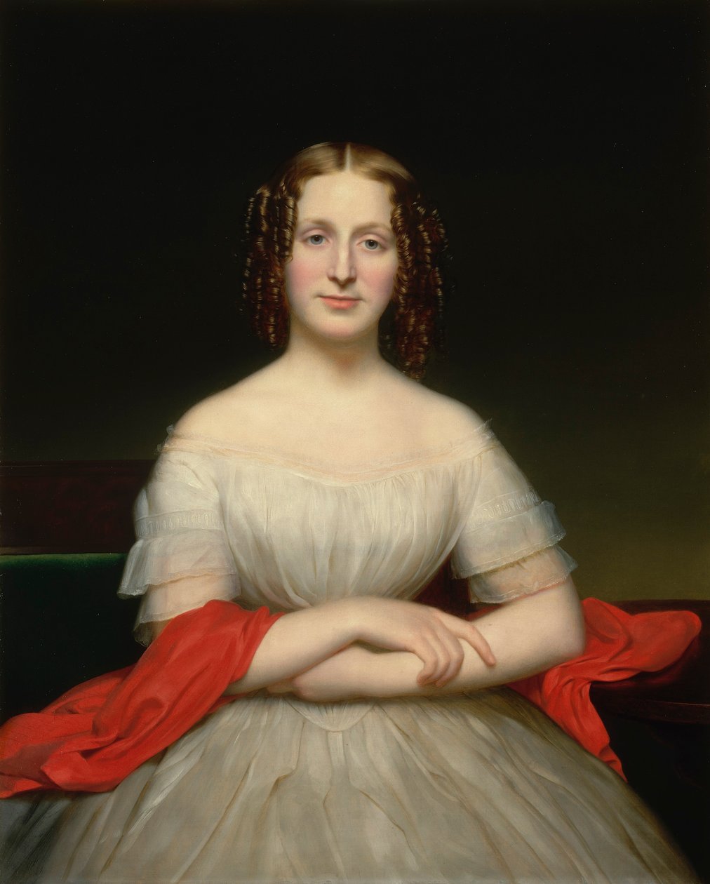 Portræt af Fidelia Marshall af Charles Cromwell Ingham