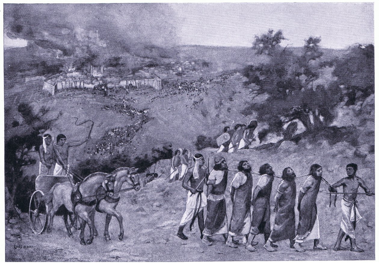 Egyptisk lejr på Oliebjerget, ca. 1920 (litho) af Charles Daniel Ward