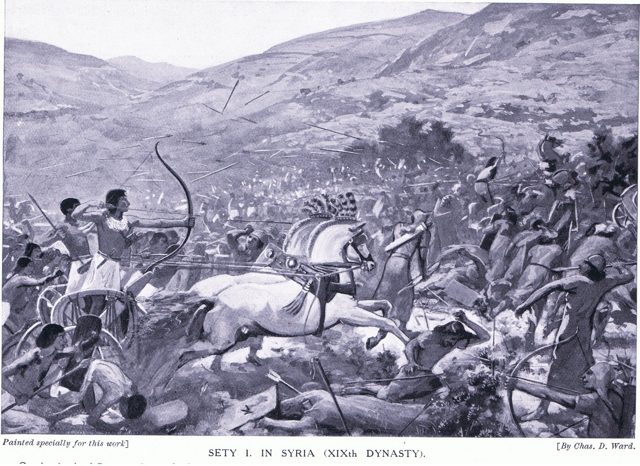 Sety I i Syrien (XIX. dynasti), ca. 1920 af Charles Daniel Ward
