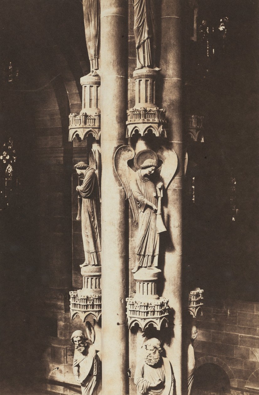 Katedralen i Strasbourg, Englesøjlen, ca. 1858 (foto) af Charles David Winter