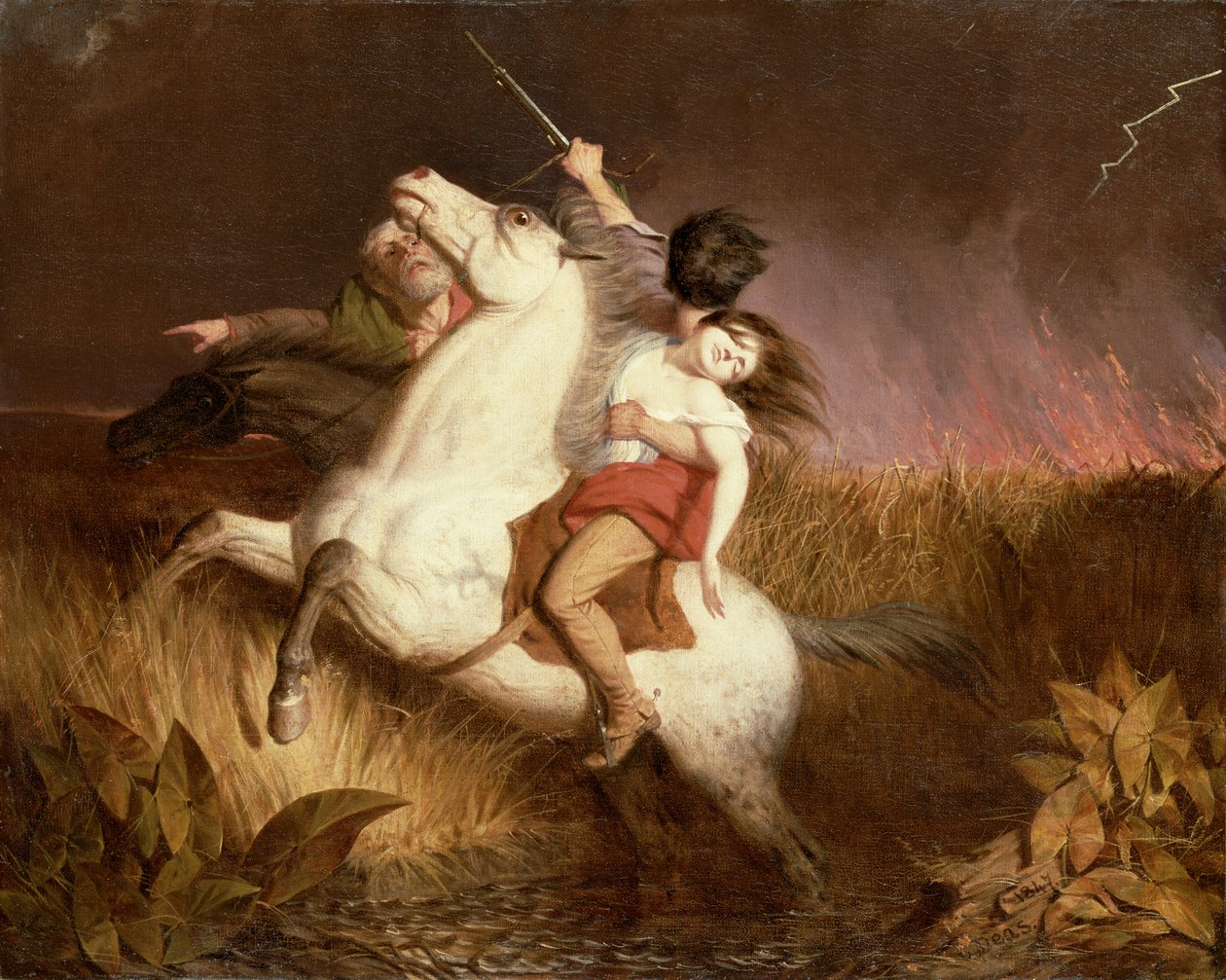 Præriebrand af Charles Deas