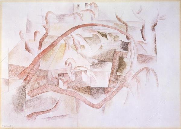 Bermuda - Tagterrasser af Charles Demuth