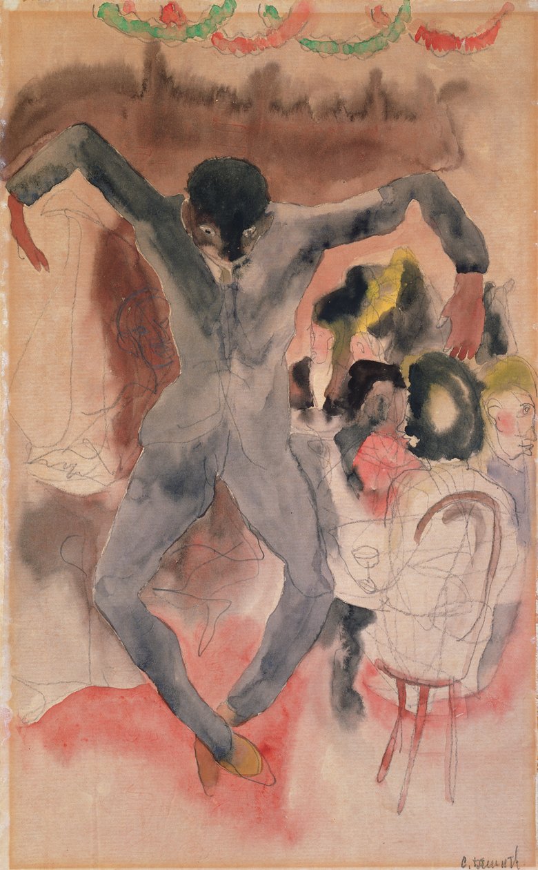 Sort dans (wc på papir) af Charles Demuth