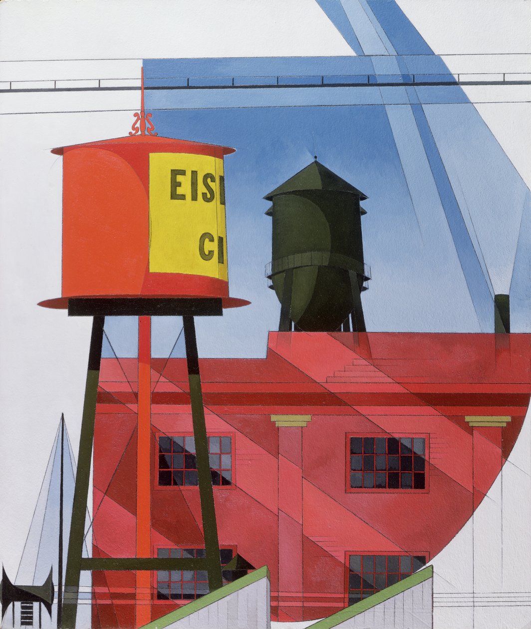 Buildings Abstraction, Lancaster, 1931 af Charles Demuth
