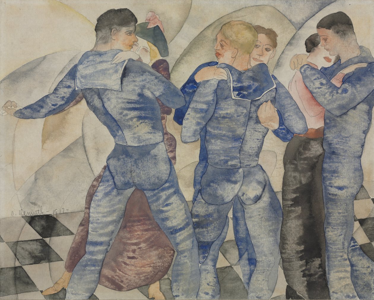 Dansende sømænd af Charles Demuth