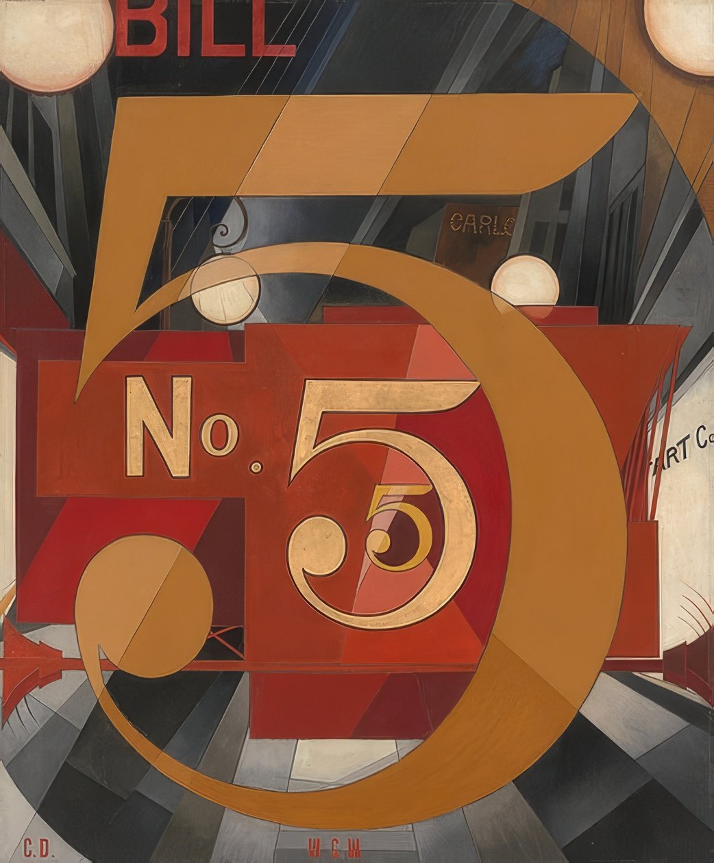 Jeg så figur 5 i guld. 1928 af Charles Demuth