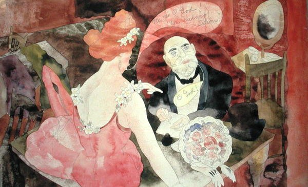 Illustration nr. 18 til ons (akvarel på papir) af Charles Demuth