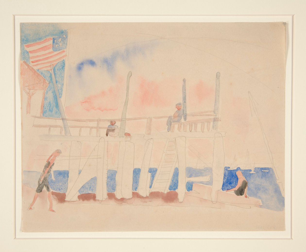 Mole med fire figurer af Charles Demuth