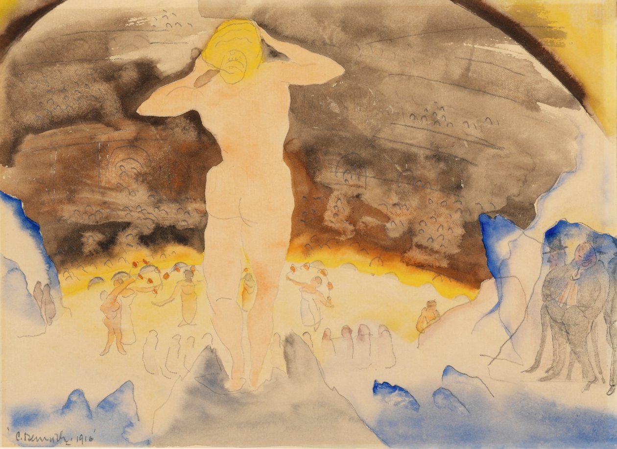 Zolas Nana, 1915 (wc på papir) af Charles Demuth
