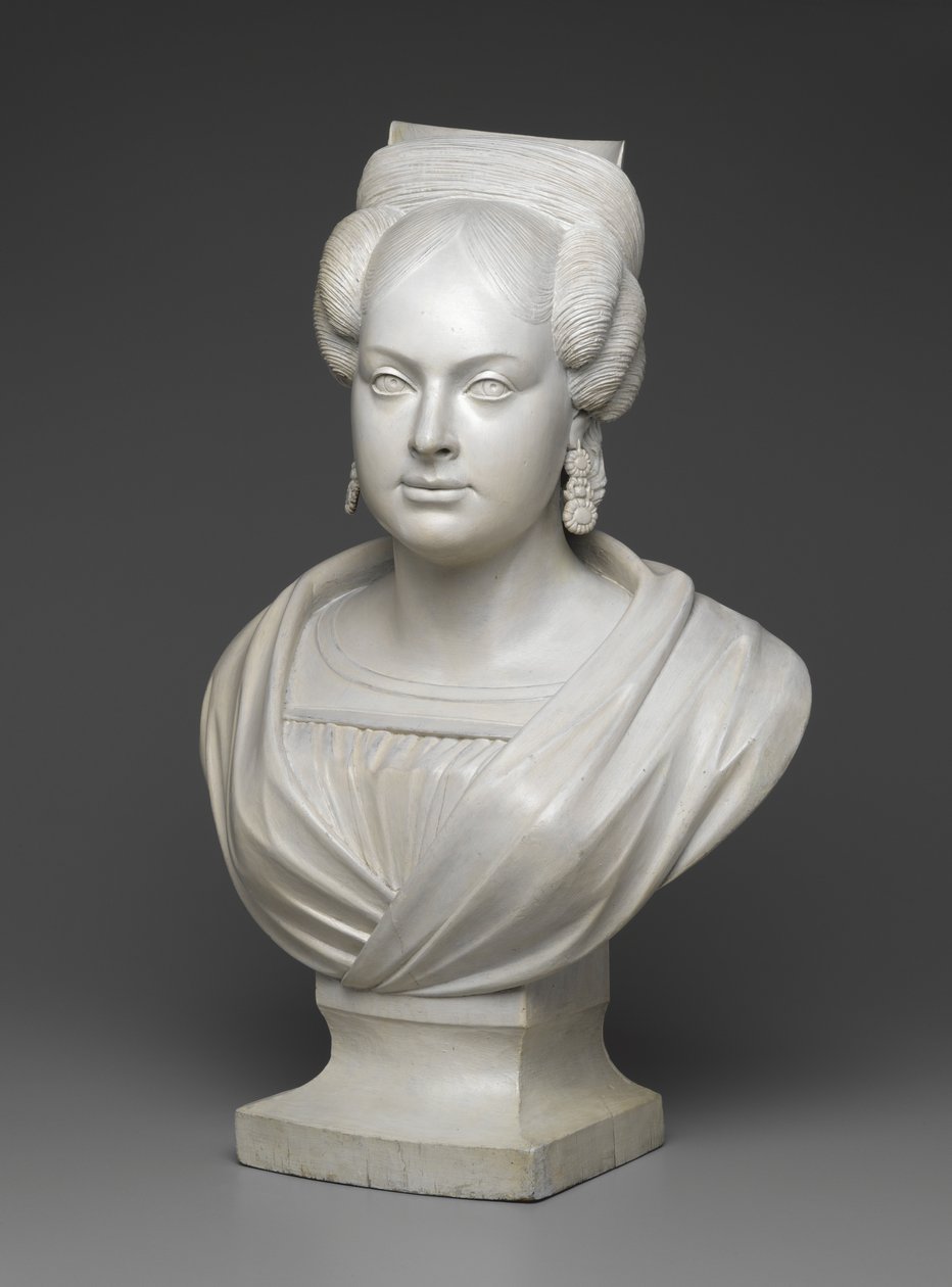 Mrs Charles Dodge, ca. 1830-40 (malet træ) af Charles Dodge