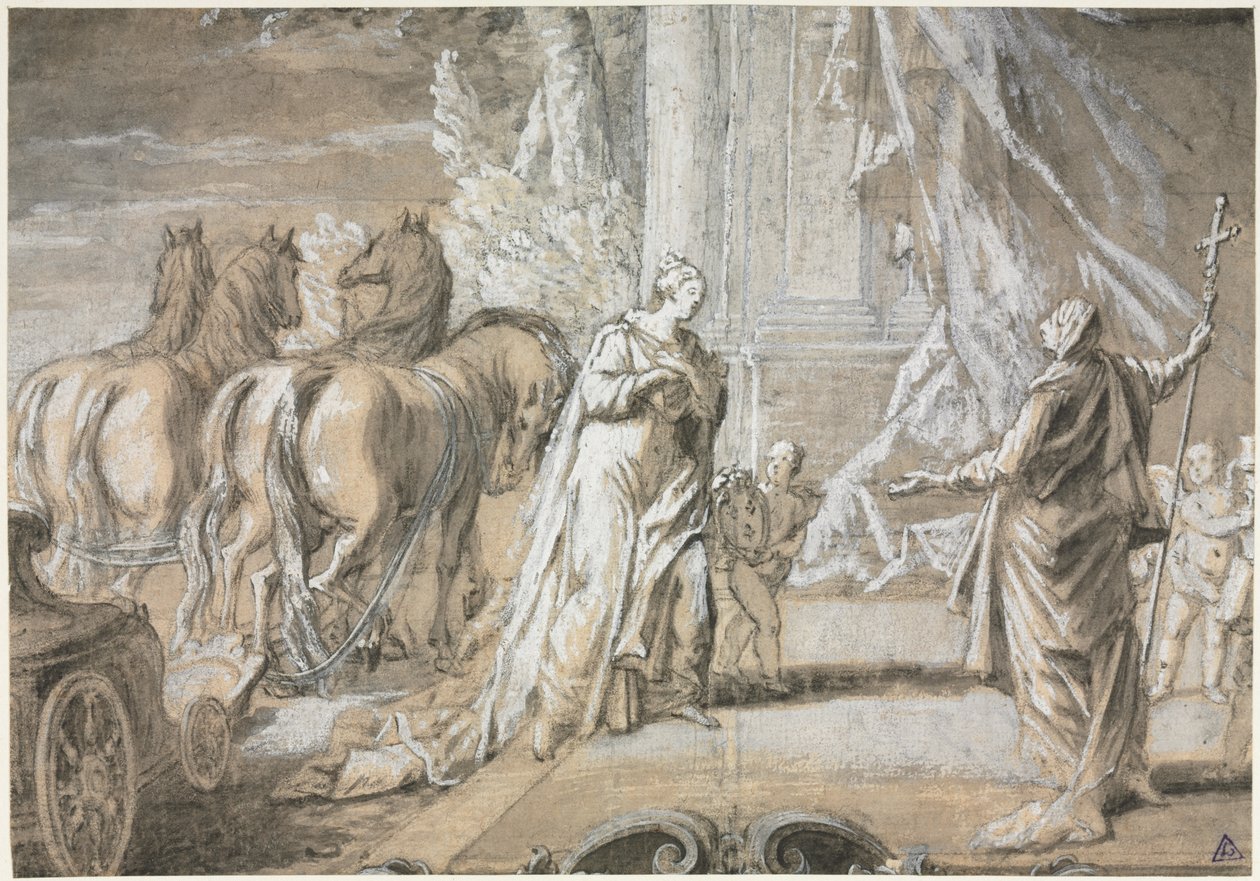 Madame de Maintenon vender tilbage til den katolske kirke [2] af Charles Dominique Joseph Eisen