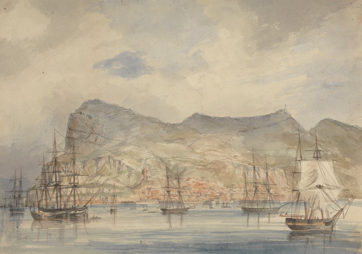 Udsigt over Gibraltar af Charles Dyce