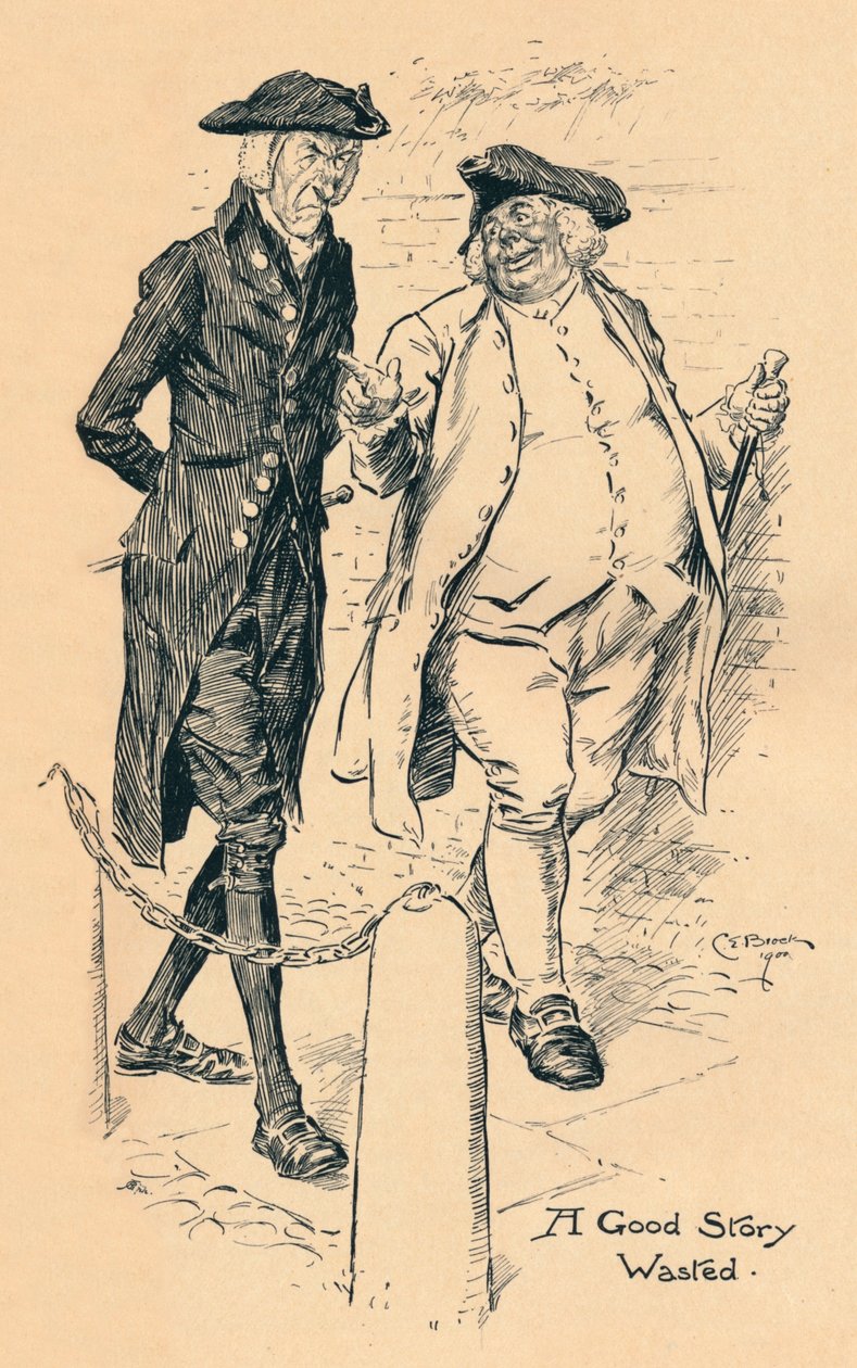 En god historie spildt, c1900 af Charles Edmund Brock