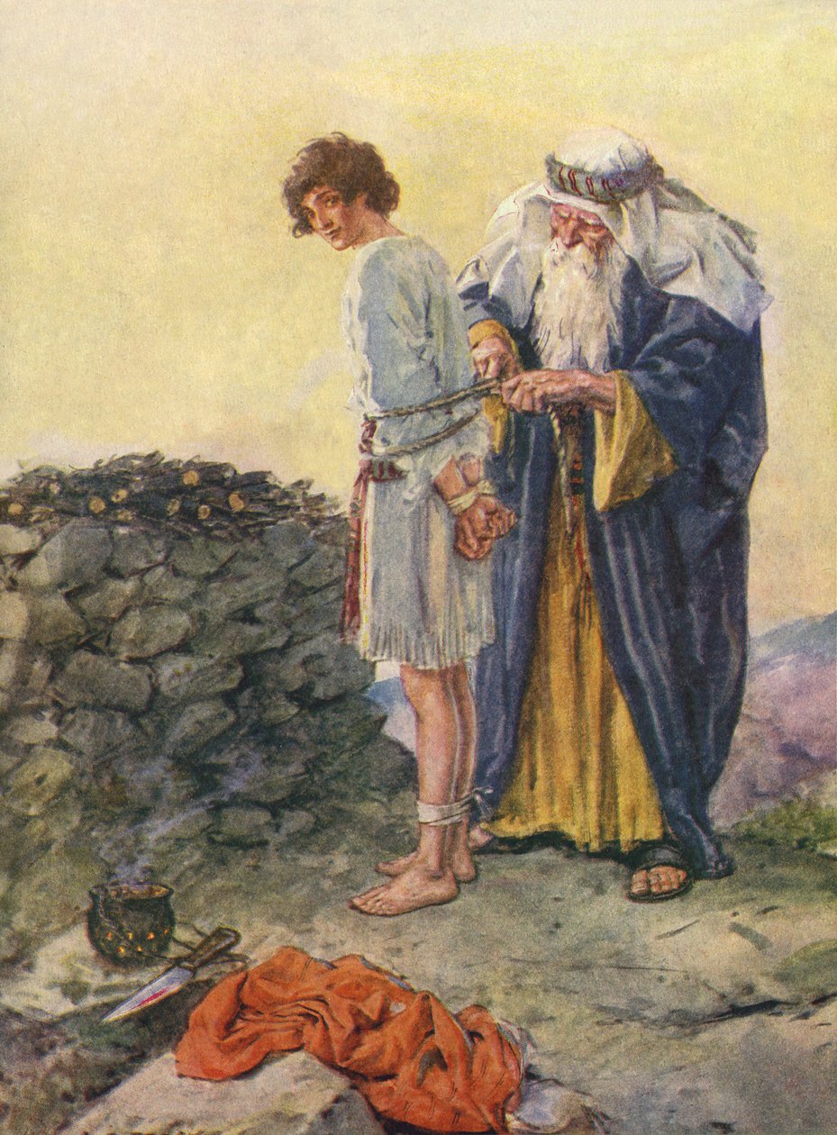 Abraham binder Isak som et offer af Charles Edmund Brock