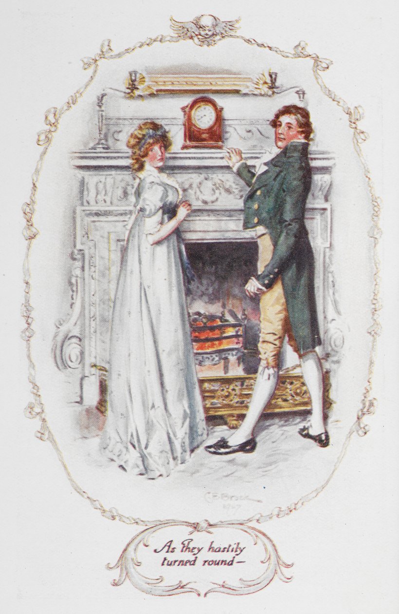 Mens de hastigt vendte sig om - illustration fra 