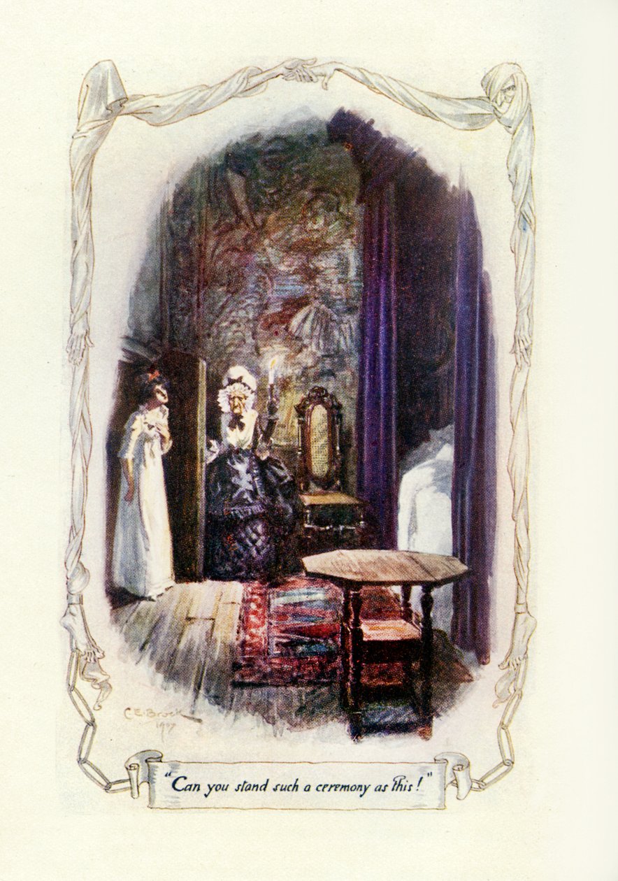 Kan du tåle sådan en ceremoni som denne, 1907 (illustration) af Charles Edmund Brock