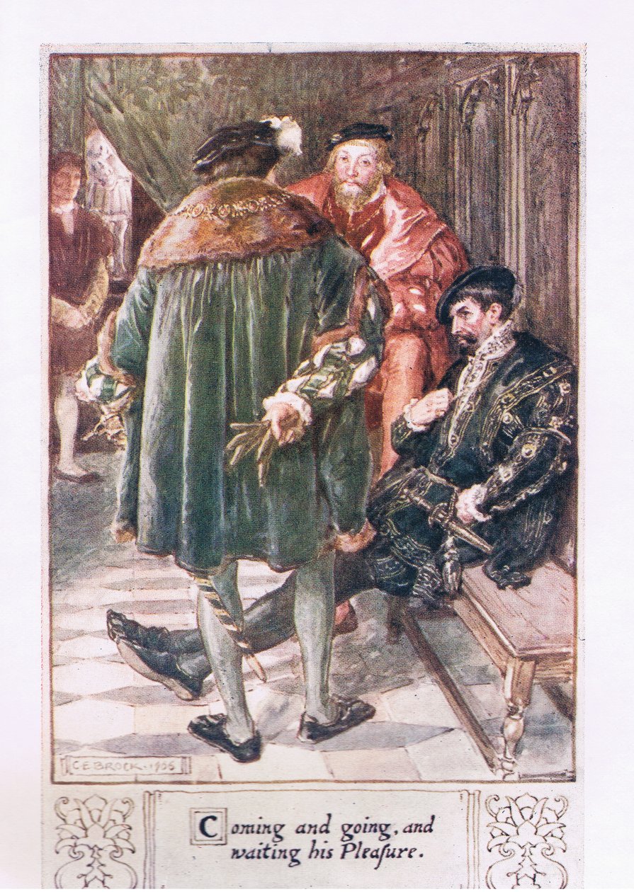 Kommer og går, og venter på hans fornøjelse af Charles Edmund Brock