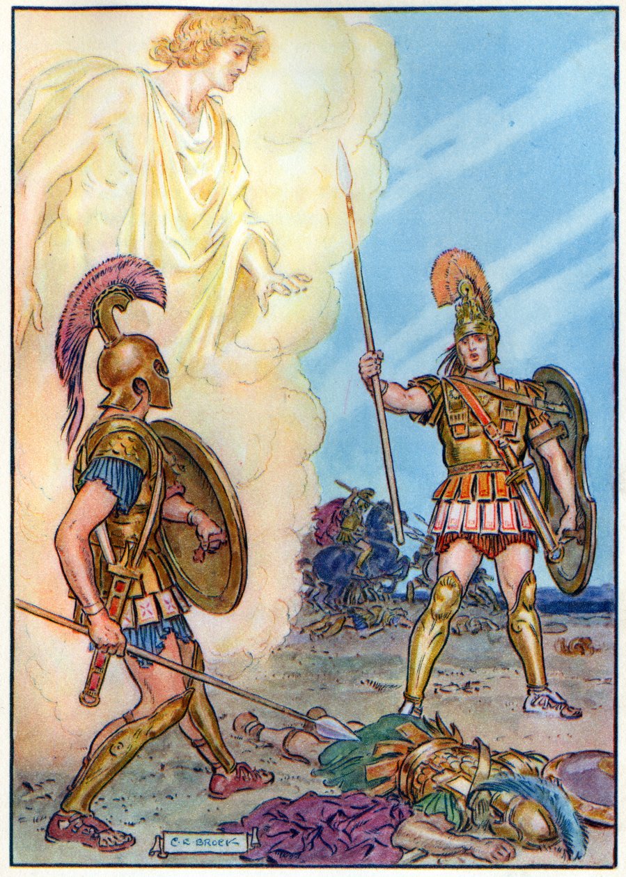 Hector reddet af Apollo, fra 