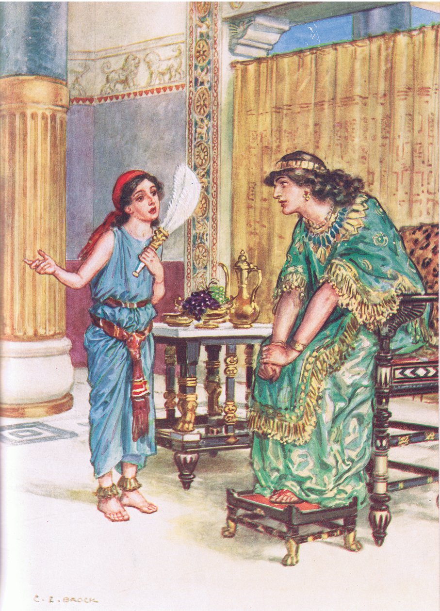 Illustration fra Through the Bible, udgivet 1928 af Charles Edmund Brock