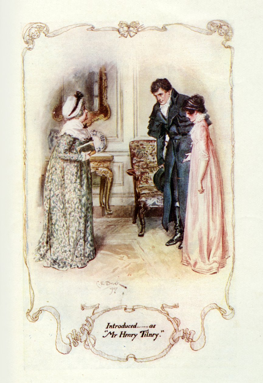 Introduceret.....som Mr Henry Tilney, 1907 (illustration) af Charles Edmund Brock