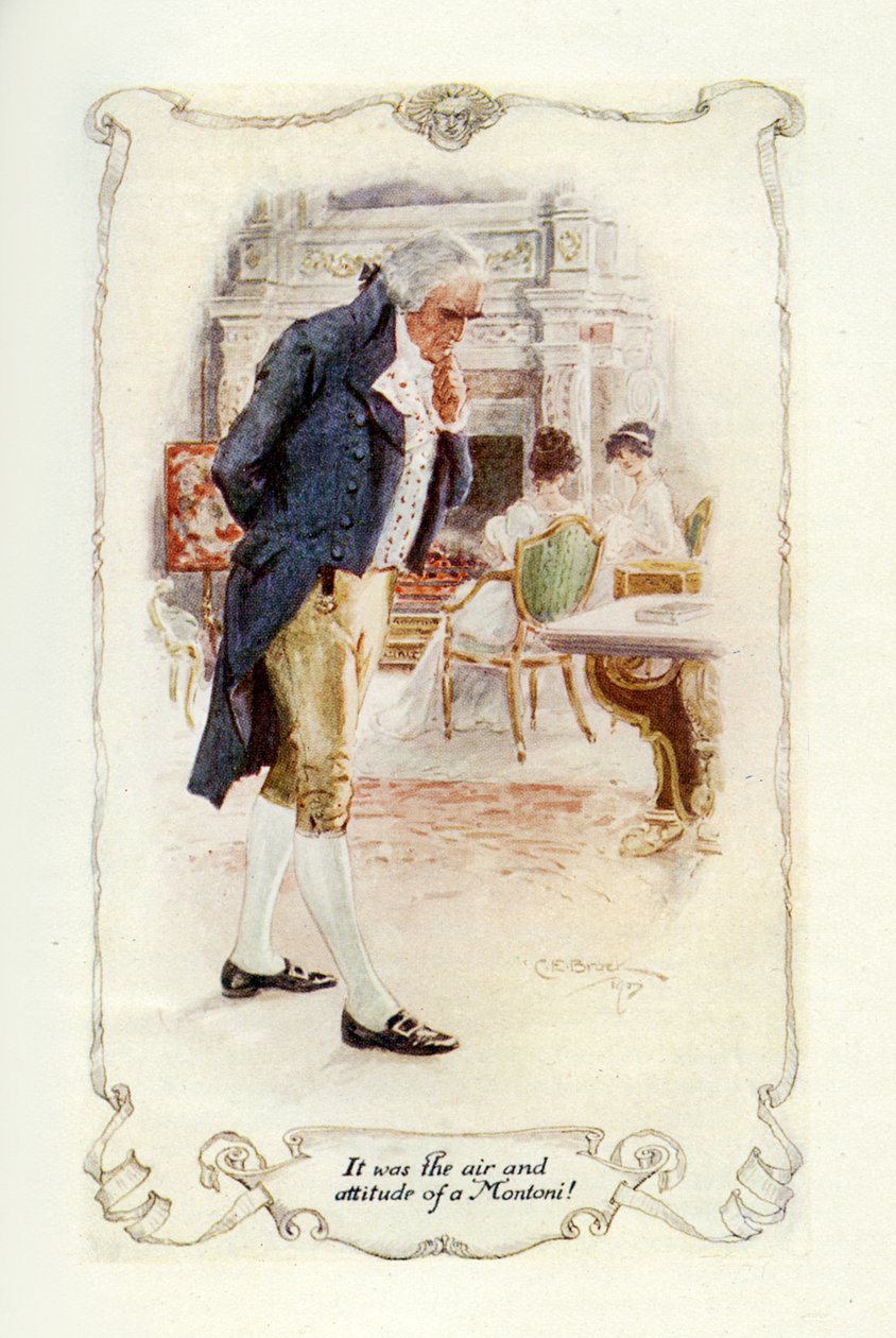 Det var luften og holdningen fra en Montoni, 1907 (illustration) af Charles Edmund Brock