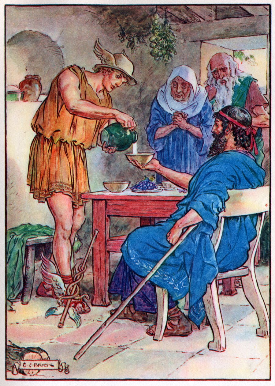 Jupiter og Merkur i Philemon og Baucis