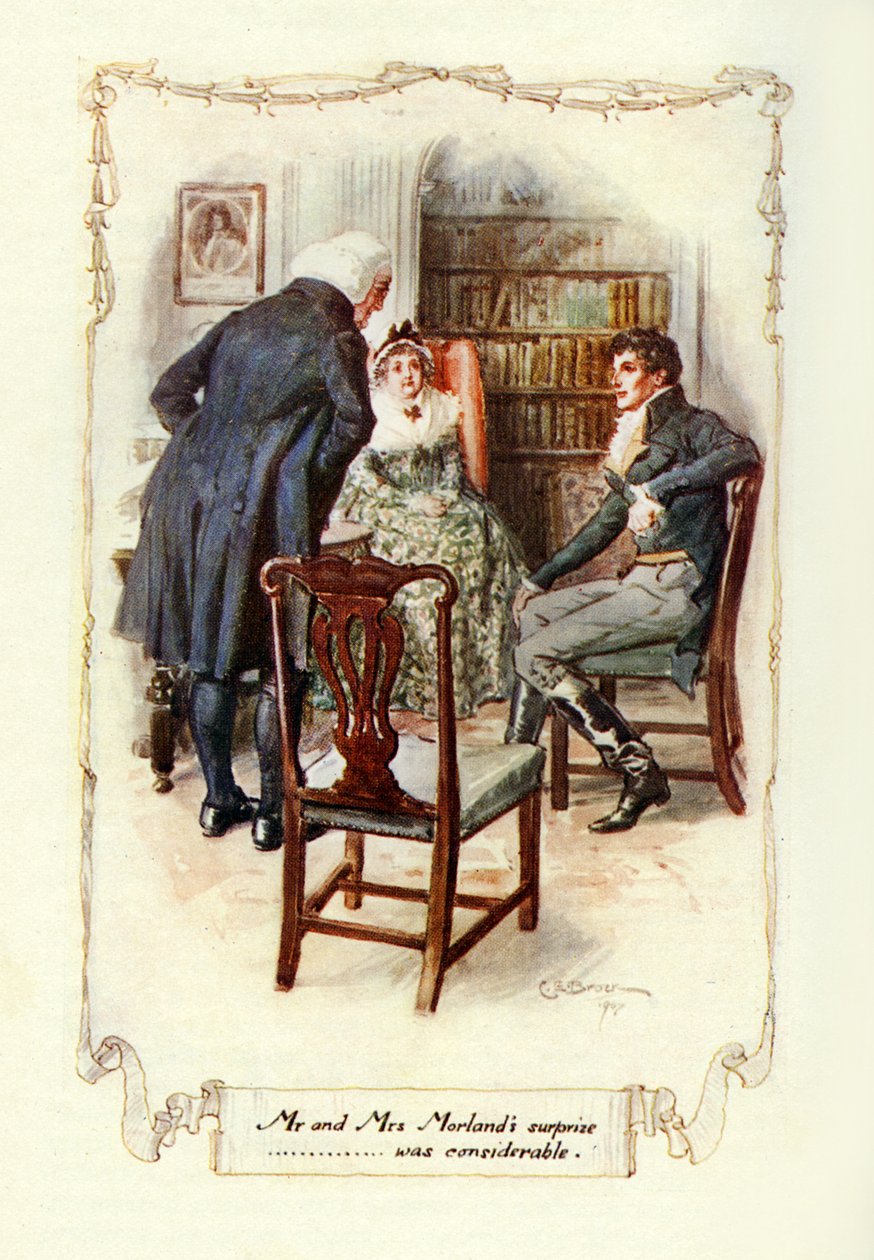 Hr og fru Morlands overraskelse ......var betydelig, 1907 (illustration) af Charles Edmund Brock