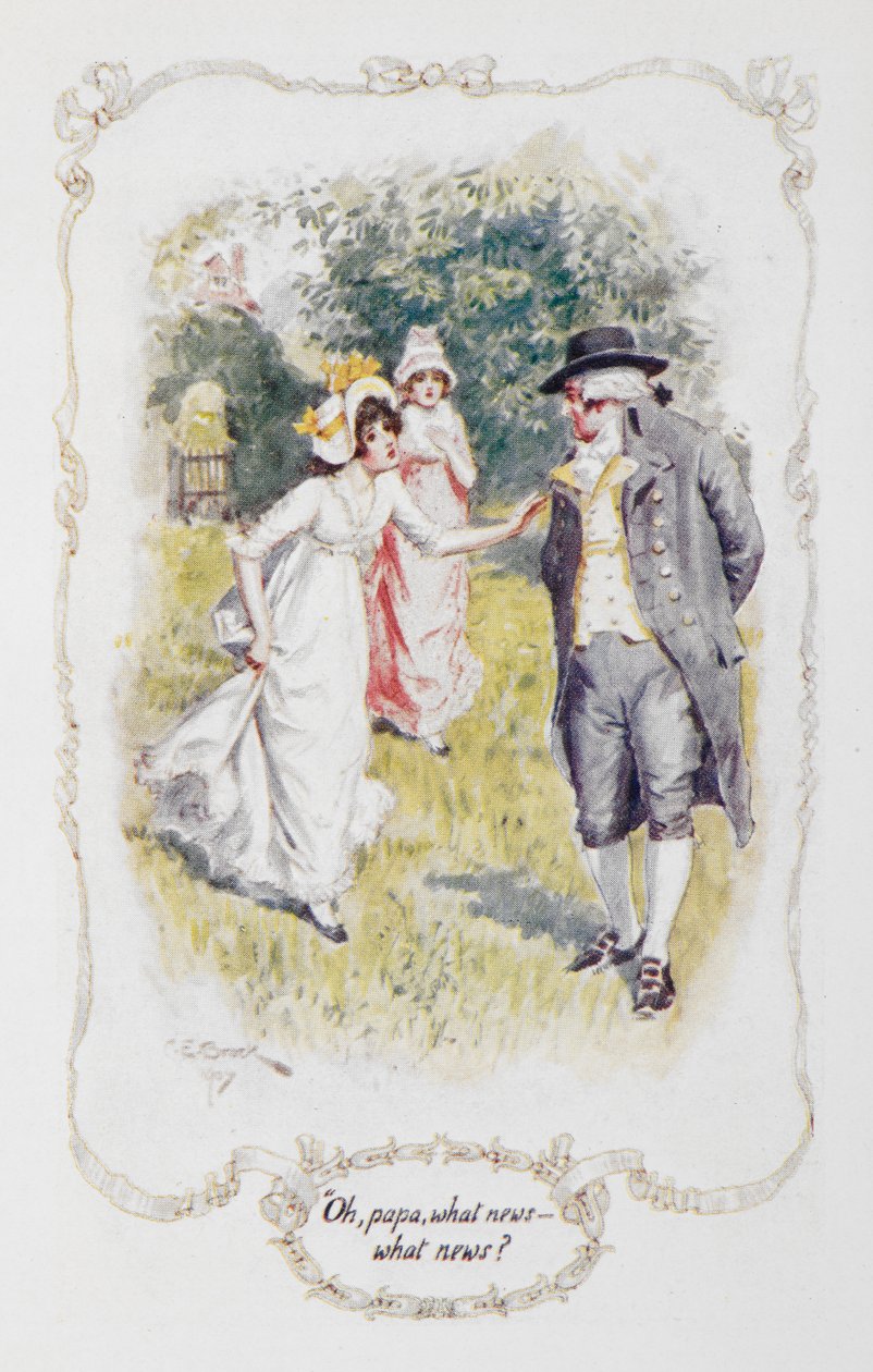 "Åh papa, hvilke nyheder - hvilke nyheder?", illustration til 