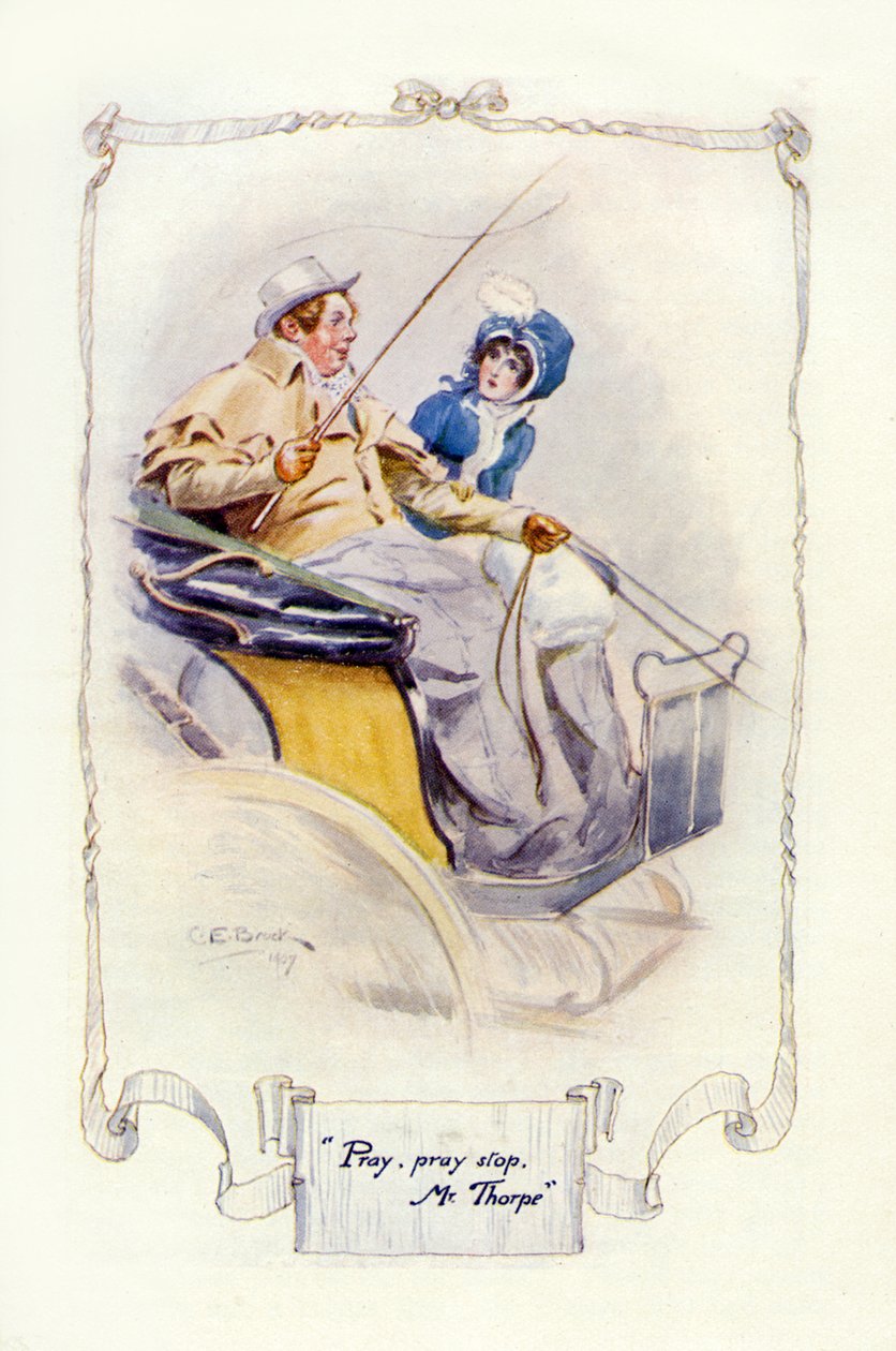 Bed, bed stop, hr. Thorpe, 1907 (illustration) af Charles Edmund Brock
