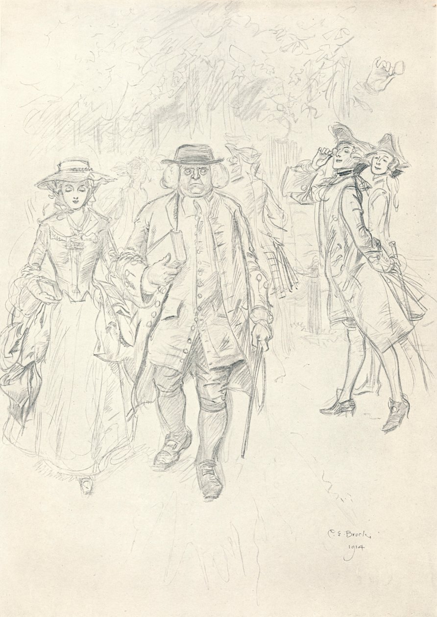 Running The Gauntlet - Stage II, c1920 af Charles Edmund Brock