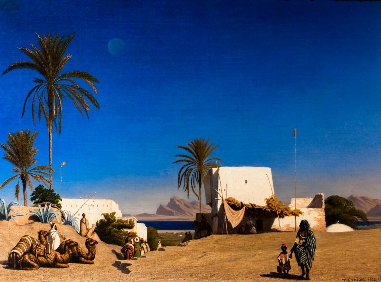 Det algeriske landskab af Charles Edouard Frere