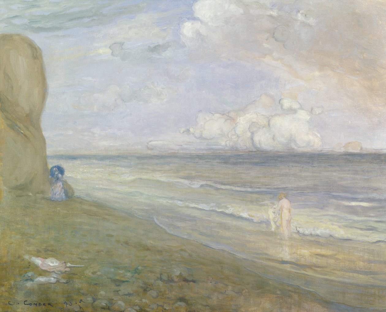 Cliffs, Dieppe af Charles Edward Conder