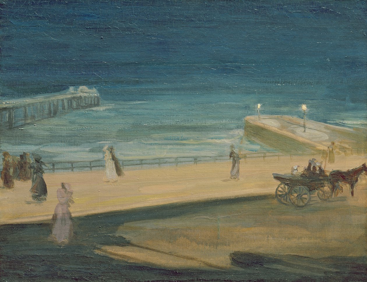 På Pier, Brighton af Charles Edward Conder
