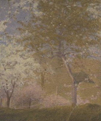 Plantager på Seinen nær Vetheuil af Charles Edward Conder
