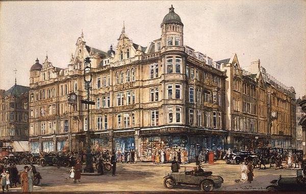 The Old Building, Bourne og Hollingsworth, Oxford Street af Charles Edward Dixon
