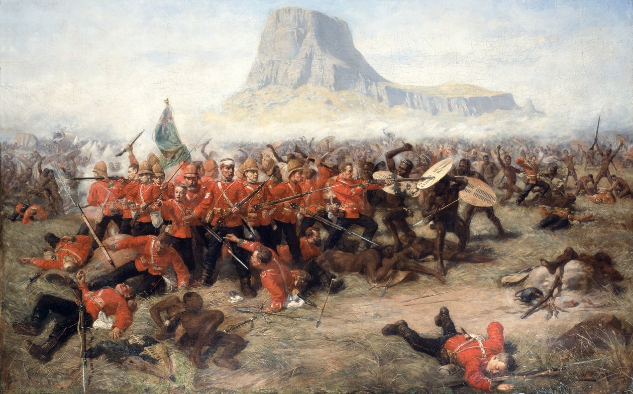 Slaget ved Isandlwana, 22. januar 1879, ca. 1885 af Charles Edwin Fripp