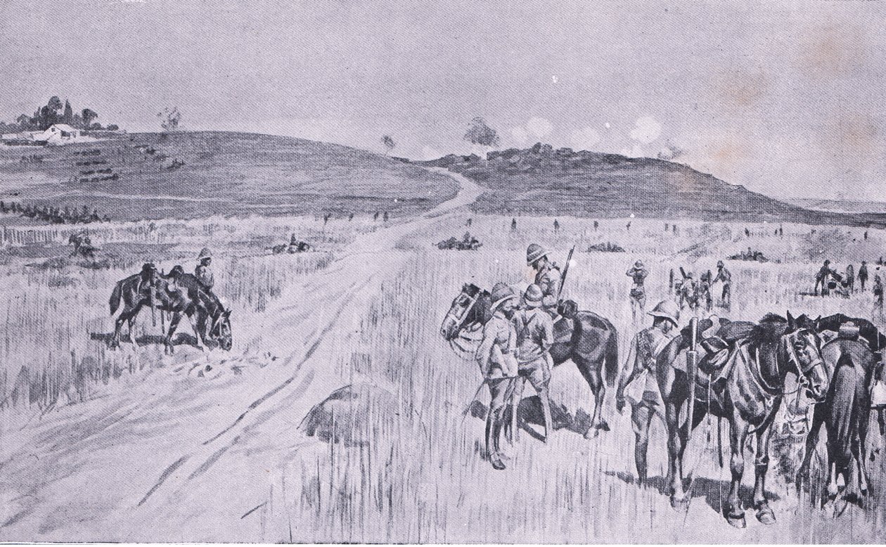 Relieffet af Vryheid, fra After Pretoria: The Guerilla War udgivet af Harmsworth Bros Limited, 1901 af Charles Edwin Fripp