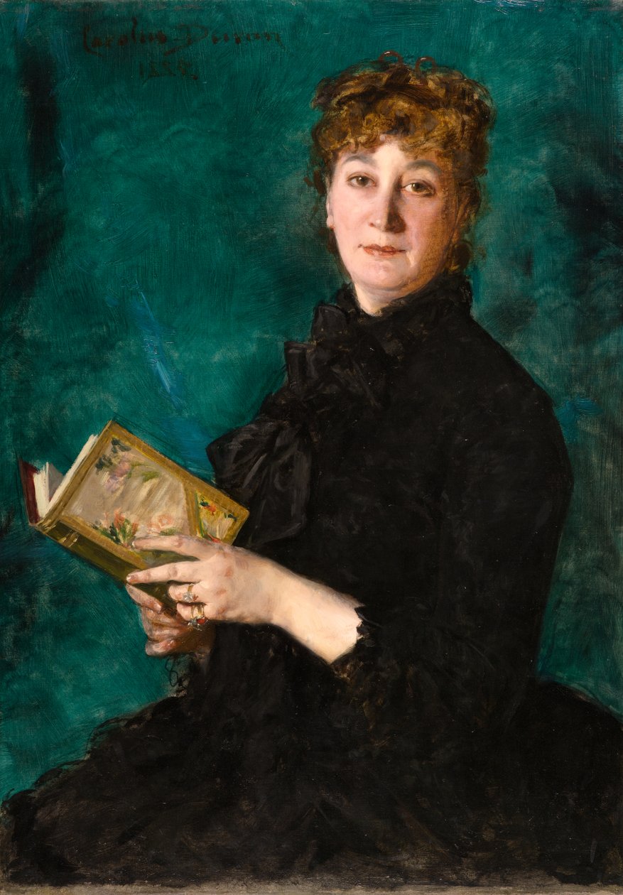 Madame Pauline-Marie-Charlotte Carolus-Duran (1839-1912) af Charles Emile Auguste Carolus Duran