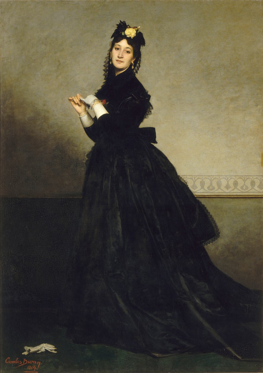 La Dame aux gants The Lady with the Glove, 1869. af Charles Emile Auguste Carolus Duran