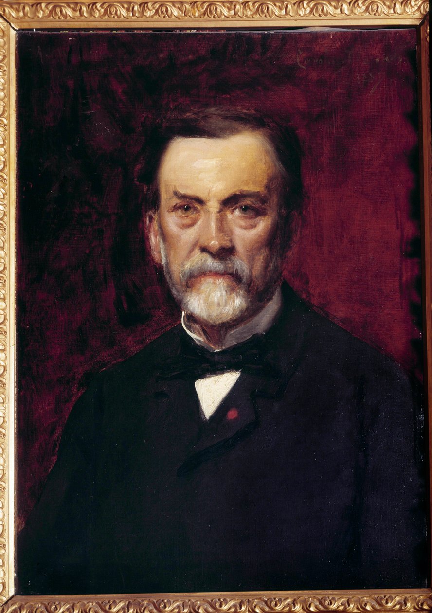 Portræt af Louis Pasteur (1822-1895) Maleri af Emile Auguste Carolus Duran (1837-1917) Paris fra det 19. århundrede, Musee Pasteur af Charles Emile Auguste Carolus Duran