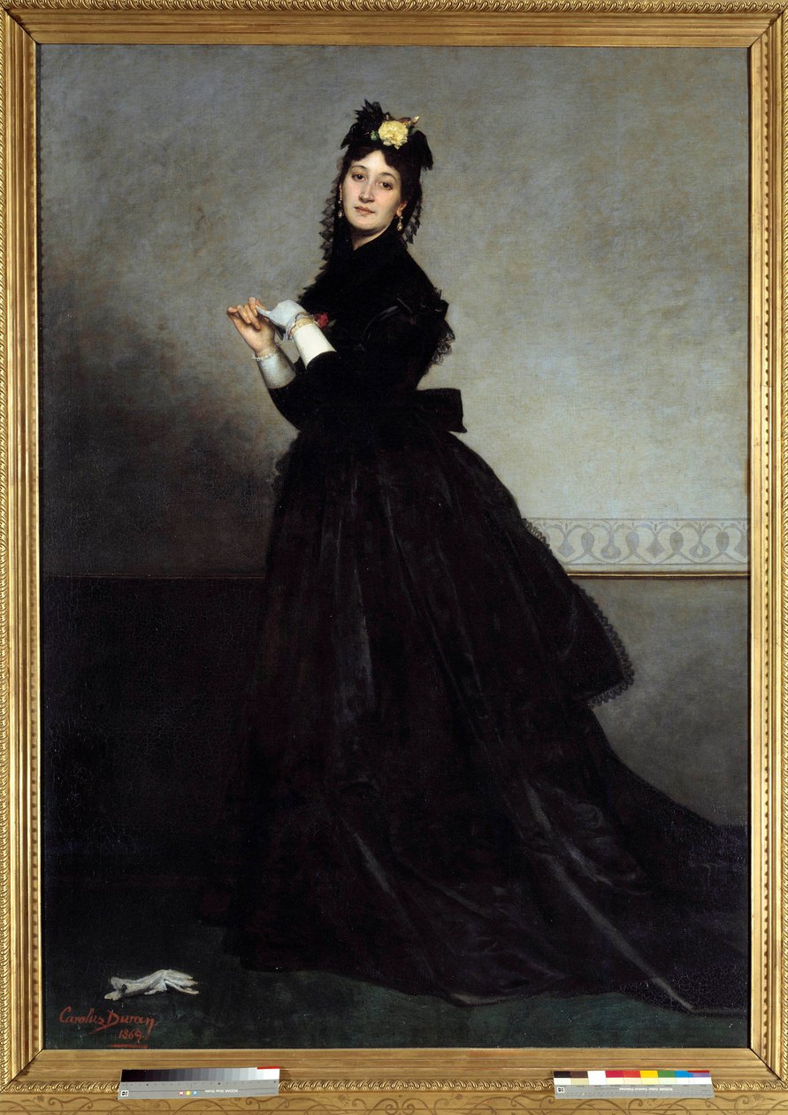 The Lady in the Glove Maleri af Emile Auguste Carolus Duran (1837-1917) 1869 Søn. 2,28 x 1,64 m Paris, Musee d