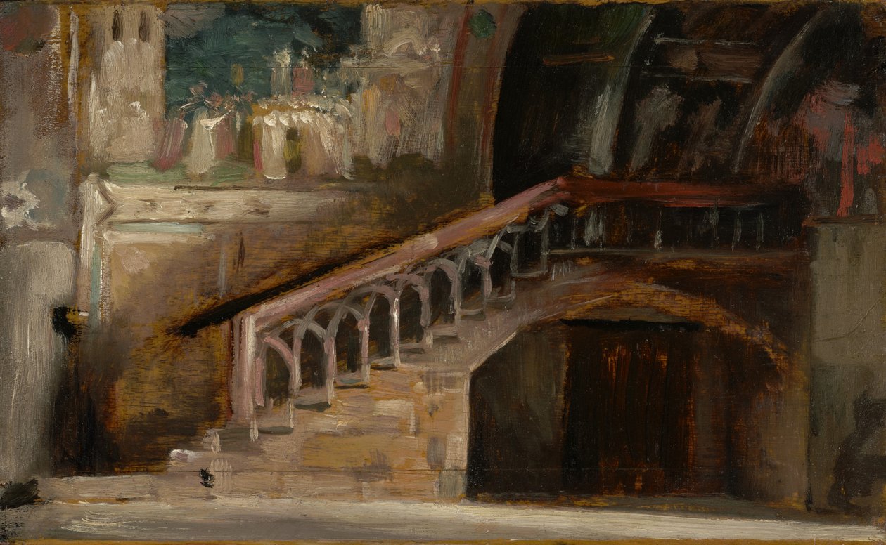 Udsigt i den nedre kirke i San Francesco i Assisi, 1876 af Charles Emile Auguste Carolus Duran