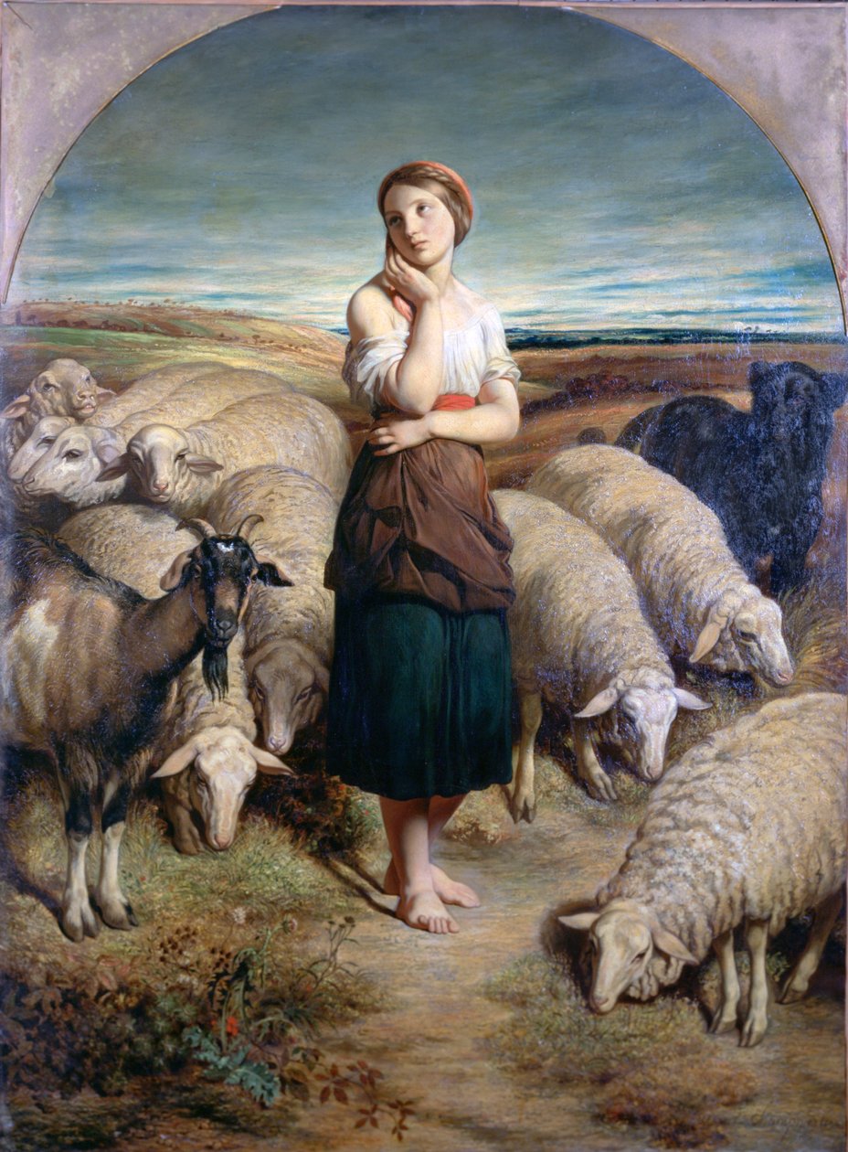 Saint Genevieve, C1810-1880 af Charles Emile Callande de Champmartin