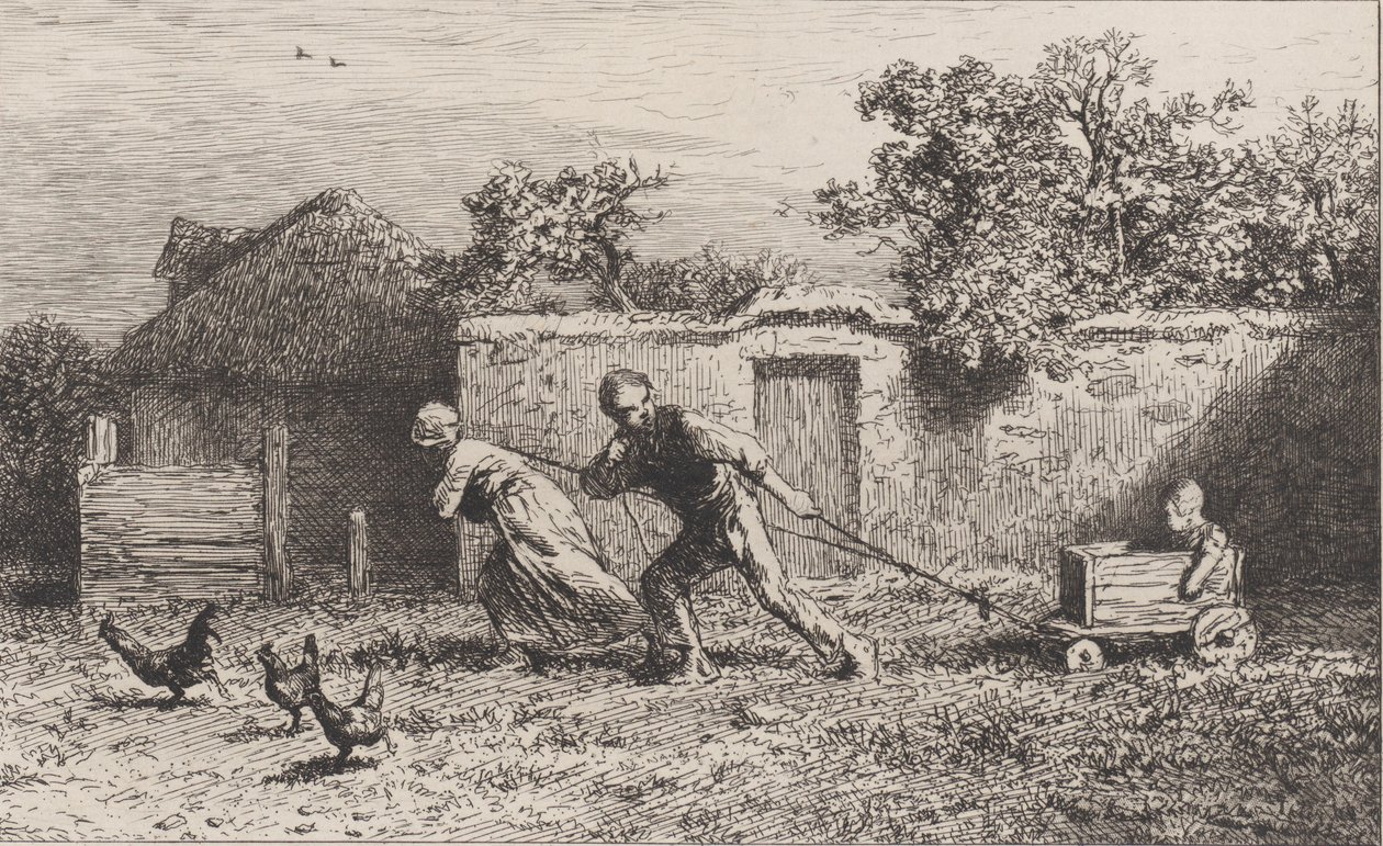 Besætning, 1865. af Charles Emile Jacque